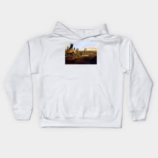 “The Silk Robe” by Charles M Russell Kids Hoodie